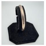 Sterling Silver Hinged Bangle Bracelet 8.8grams
