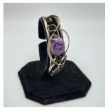 Handmade Charoite Purple Gemstone Bracelet