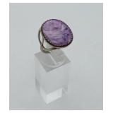Charoite Gemstone Ring Artistan Made