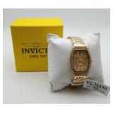 Brand New Womans Gold Crystal Watch
