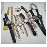 Large Group Men's Wrist Watches Digital Analog