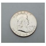 1948-D Silver Ben Franklin Half Dollar US Coin