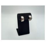 Sterling 925 Hoop Screw Back Earrings