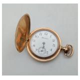VTG Hampden Gold Filled Debur Case Pocket Watch
