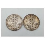 Silver Walking Liberty Half Dollars 1942 US Coins