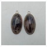 2 Silver Dendrite Opal Pendant  Earrings 925 ?