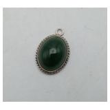 Silver Jade Pendant 925 Sterling?  Untested