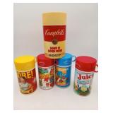 4 Vintage Thermos Campbell Soup NOT GLASS LINED