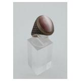 Silver  Purple Cat Eye Ring Sterling ?