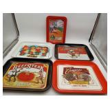 5 Campbell's Soup Tin Litho Serving Trays