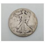 1918 Walking Liberty Half Dollar US Silver Coin