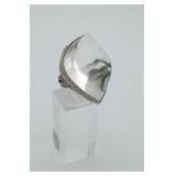800 ? Artisan Made Clear Quartz Statement Ring