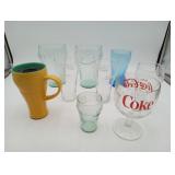Coke Advertising Soda Glasses Assortment