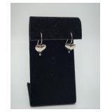 Sterling Silver Heart Dangle Earrings Jewelry