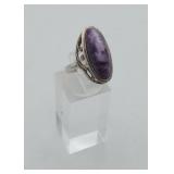 Artisan 800 ? Silver Russian Charolite Ring