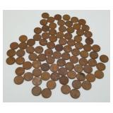 1940's-50's Wheatback 1 Cent Coins Pennies 85pc