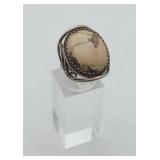800 Silver ? Artisan Made Jasper Ring