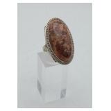 Sterling ? Red Jasper Ring