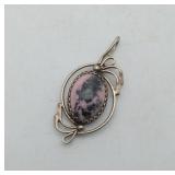 925 ? Silver Rhodonite Pendant