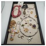 Sterling Silver Ring & Costume Jewelry Necklaces