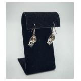 Sterling Silver Citrine Gemstone Earrings