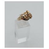 10k Gold Diamond Nugget Ring 4.7 grams