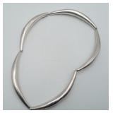 Sterling Silver Modernist Necklace 29.8 grams