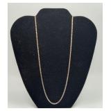 Sterling Silver Rope Chain Braided Necklace 11.9g