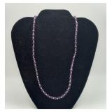 Amethyst Gold Ball Gemstone Necklace