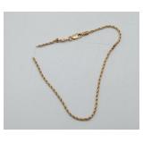 14k Gold Bracelet Anklet NEED REPAIR 1.8grams