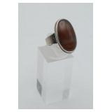 Sterling Silver Agate Gemstone Ring