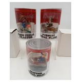 3 Die Cast Campbells Pedal Plane Tractor Ornaments