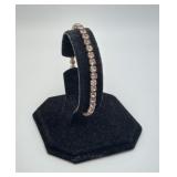Sterling Silver Pink CZ Bracelet
