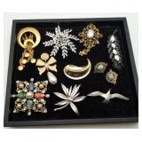 Vintage Sarah Coventry Rhinestone Brooches & Other