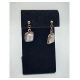 Sterling Silver Quartz Dangle Earrings