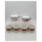 Gibson Campbell's Soup Enamel Sauce Pans & Mugs