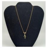 10k & 14k Gold Necklace & Charm 1.5g-10k