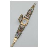 Peek-A-Boo Chaika hand Painted Porcelain Watch