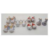 Pixie Farerie Pottery Paintd Angel Ornaments Santa