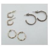 Sterling Silver ? Hoop Wire Earrings