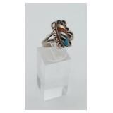 Sterling Silver Native American Inlaid Ring