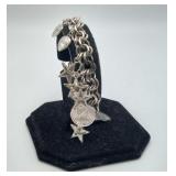 Sterling Silver Bracelet, Charms Are NOT STERLING