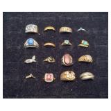 Group Men's Women Gold Silver Costume Rings