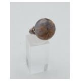 Silver Wired Wrapped Jasper Agate Ring