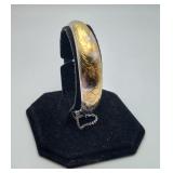 Sterling Silver Hinged Bangle Bracelet 14.9 grams