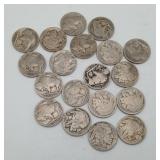 Buffalo Nickels 1930's Worn Smooth Dates Coins