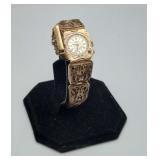 Russian Hanka Filigree Rhinstone Peekaboo Watch