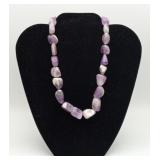 Chevron Amethyst Necklace