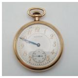 Waltham 7 Jewel Gold Filled Pocket Watch  SEE NOTE