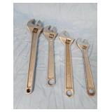 Group Crestoloy Crescent Adjustable Wrenches 4pcs